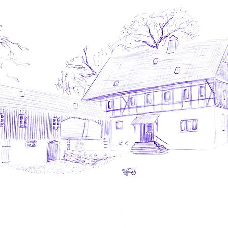 Mothsgut - Moderne Ferienwohnung Auf Dem Bauernhof Im Erzgebirge Oelsnitz  Екстериор снимка