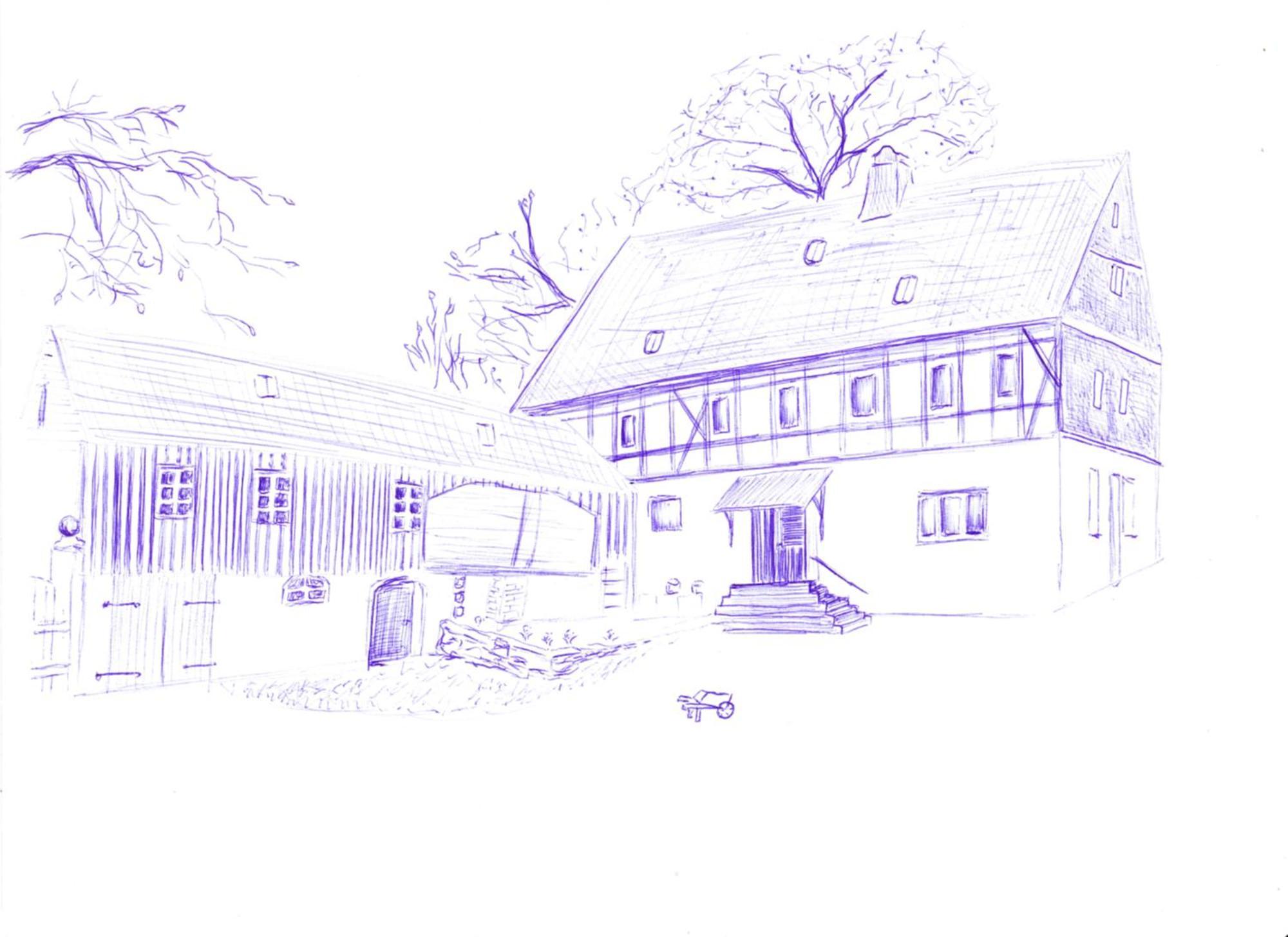 Mothsgut - Moderne Ferienwohnung Auf Dem Bauernhof Im Erzgebirge Oelsnitz  Екстериор снимка